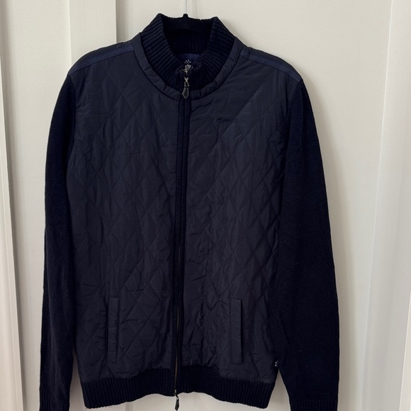 Alan Paine Mens Charsfield Jacket Navy Blue Size 54 - Picture 3 of 9